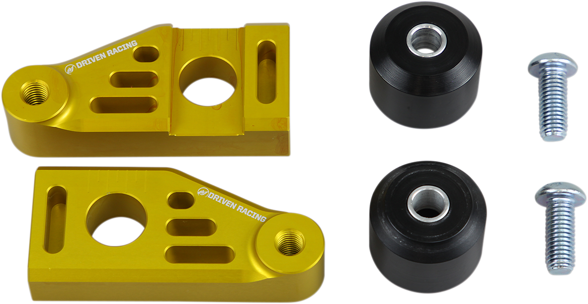 DRIVEN RACING Axle Block Sliders - Yamaha FZ-9 - Gold DRAX-121-GD