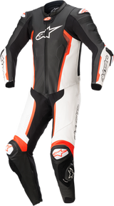 ALPINESTARS Missile v2 - 1-Piece Suit - Black/White/Red Fluorescent - US 48 / EU 58 3150122-1231-58