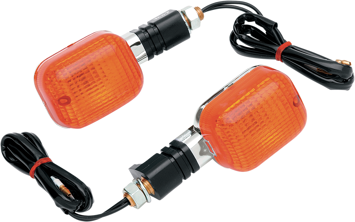 K&S TECHNOLOGIES Turn Signal - Chrome/Amber 25-7002