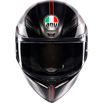 AGV K1 S Helmet - Lap - Matte Black/Gray/Red - Large 2118394003-034-L