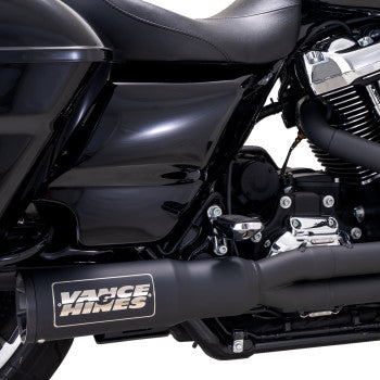 VANCE & HINES 2-into-1 High Output Exhaust System - Black - Touring 47321-22