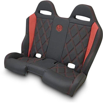 BS SAND Performance Bench Seat - Black/Red - Maverick X3 '16-'20 PEBERDBDX