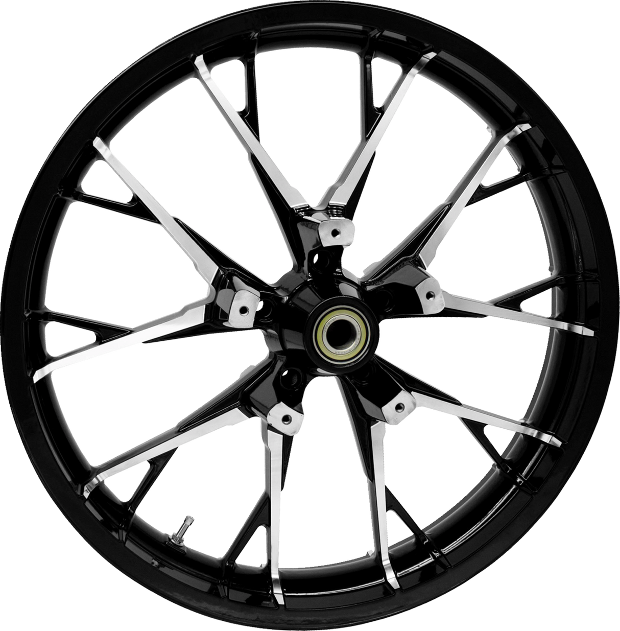 COASTAL MOTO Wheel - Marlin - Front - Dual Disc/ABS - Black Cut - 21"x3.50" 3D-MAR213BCABST