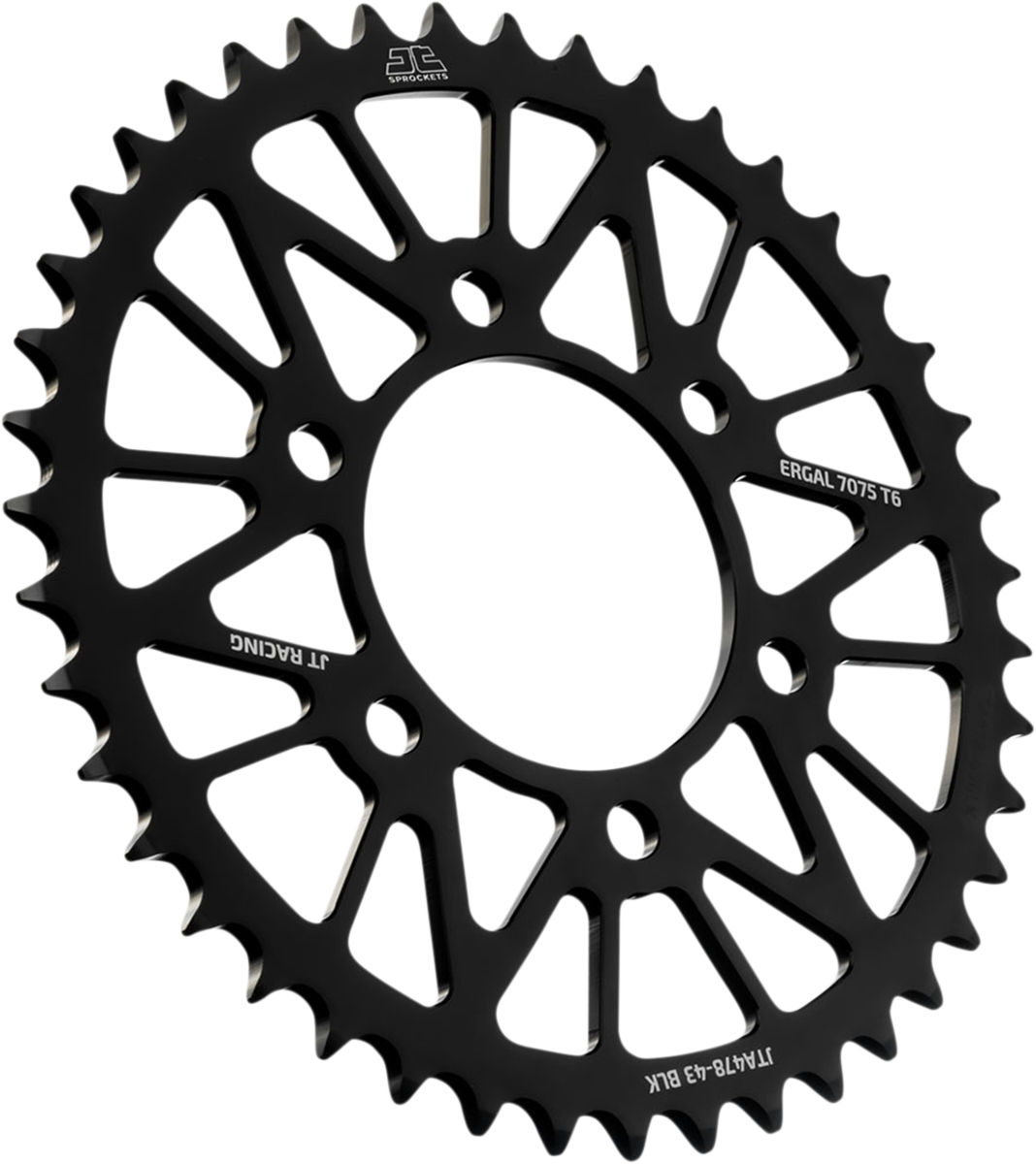 JT SPROCKETS Rear Sprocket - Kawasaki - Black - 43 Tooth JTA478.43BLK