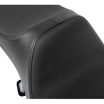 DRAG SPECIALTIES Predator III Seat - Extended Reach - Smooth - Black Solar Leather - FLH/FLT '08-'24 0801-1926