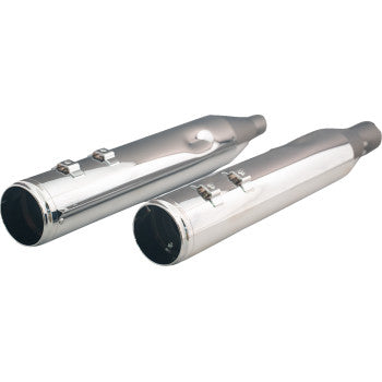 KHROME WERKS 4-1/2" HP-Plus® Slip-On Mufflers with Race Tip - Chrome - M8 202935