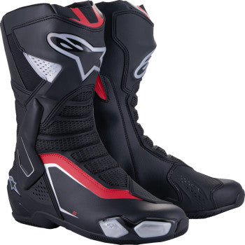 ALPINESTARS SMX-6 V3 Boots - Black/Silver/Red - US 12/EU 47 2223025-199-47