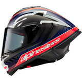 ALPINESTARS Supertech R10 Helmet - Team - Matte Black/Carbon Red Fluo/Blue - XS 8200224-1383-XS