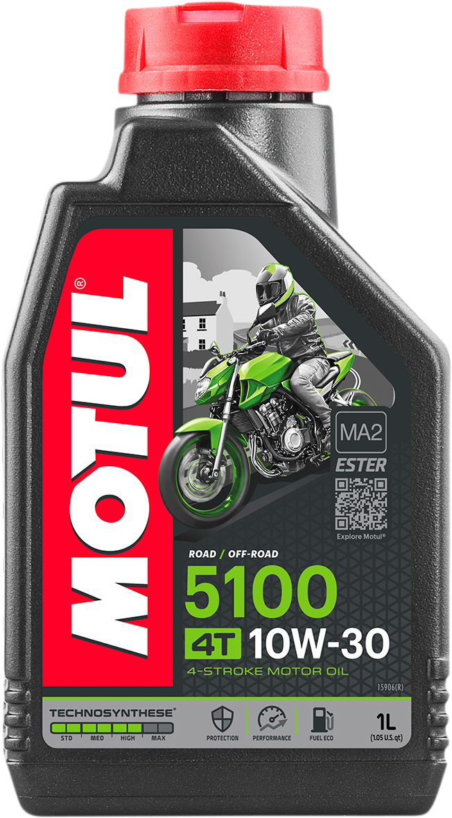 MOTUL 5100 4T Synthetic Blend Oil - 10W-30 - 1L 104062