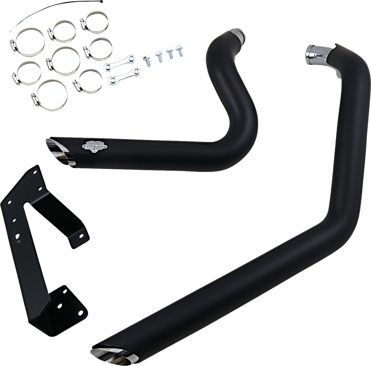 VANCE & HINES Shortshots Staggered Exhaust System - Black 47219