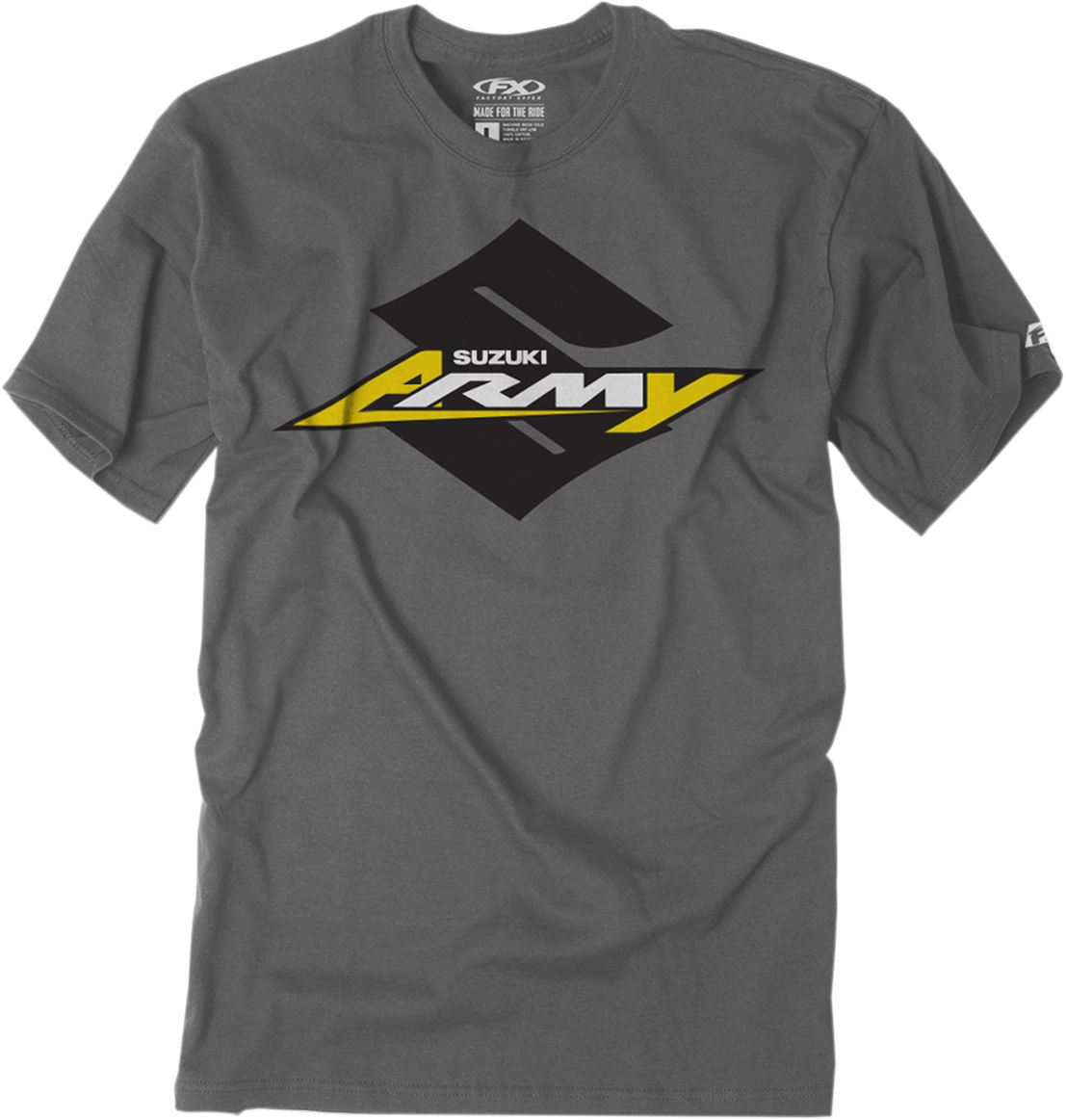 FACTORY EFFEX Youth Suzuki T-Shirt - Charcoal - Large 22-83404