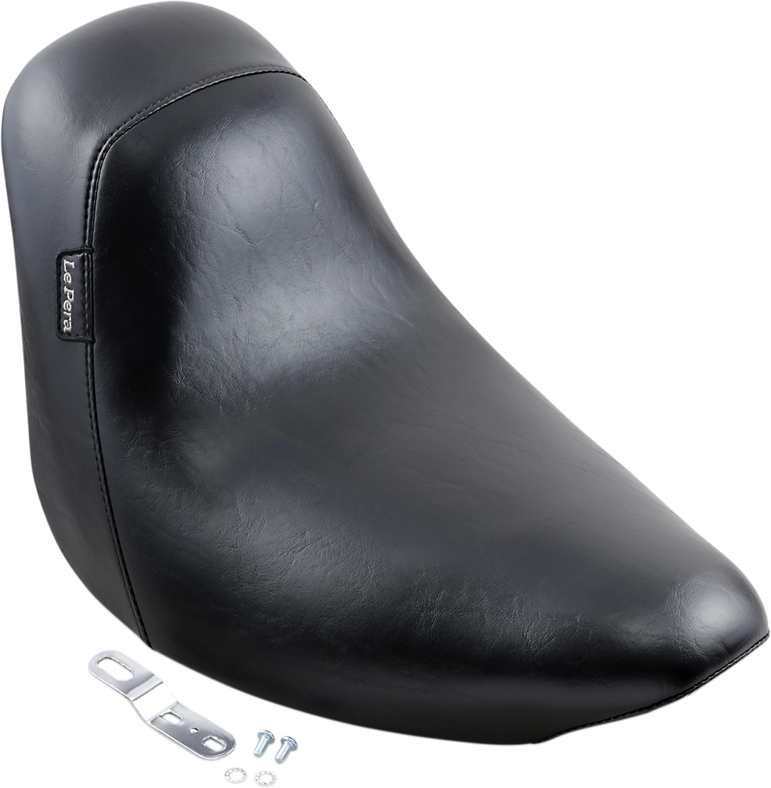 LE PERA Bare Bones Solo Seat - Smooth - Black - FXST LGK-007