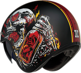 Z1R Saturn Helmet - Devil Made Me - Black/Red - Medium 0104-2818