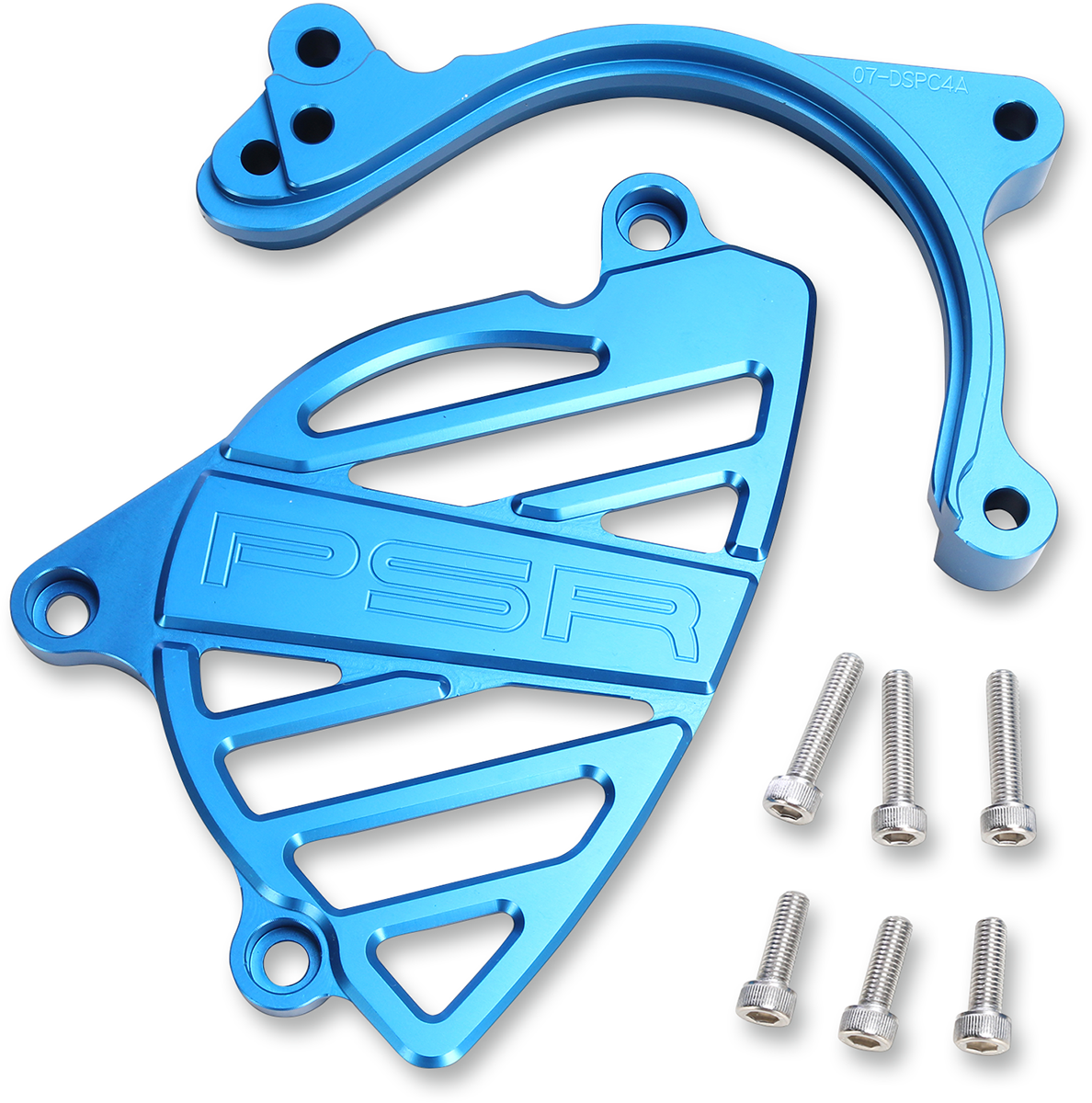 POWERSTANDS RACING Case Saver/Sprocket Cover - Blue 07-04153-25