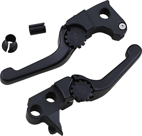 POWERSTANDS RACING Lever Set - Anthem - Shorty - Black 12-01657-22