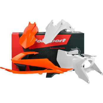 POLISPORT Body Kit - With Air Box - '16 OEM Orange/White - SX 65 2016-2022   90682