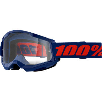100% Strata 2 Goggle - Navy - Clear  50027-00021