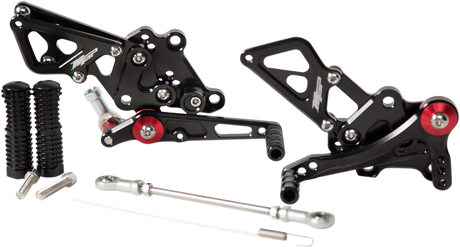 MGP MGP Rearset - Black - Kawasaki 51303-2500