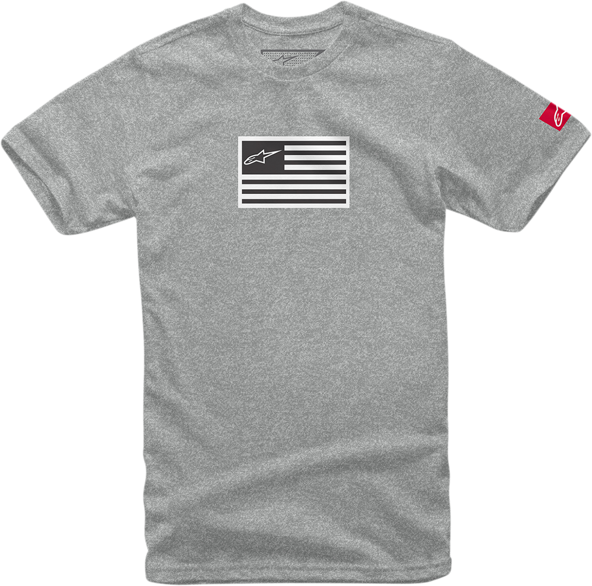 ALPINESTARS Flagged T-Shirt - Heather Gray - 2XL 12137203810262X