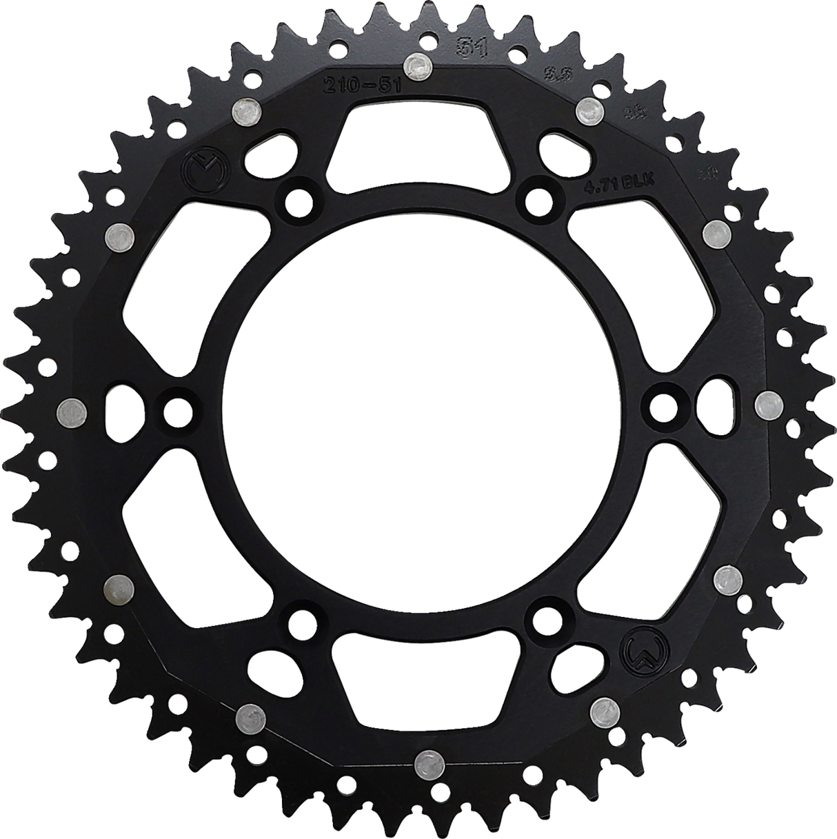 MOOSE RACING Dual Sprocket - Black - 51 Tooth 1210-210-51-10X