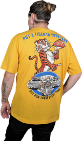 LETHAL THREAT Down-N-Out Tiger in Your Tank - Yellow - Large DT10051L