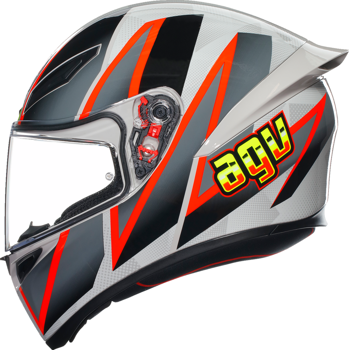 AGV K1 S Helmet - Blipper - Gray/Red - 2XL 21183940030302X