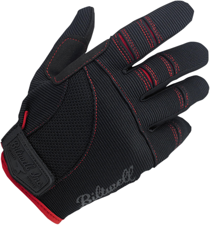 BILTWELL Moto Gloves - Black/Red - 2XL 1501-0108-006