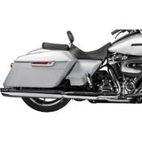 DRAG SPECIALTIES Rear Solo Seat - Wide - Double Diamond - Black Stitch - FLH/FLT '97-'23 0801-1957