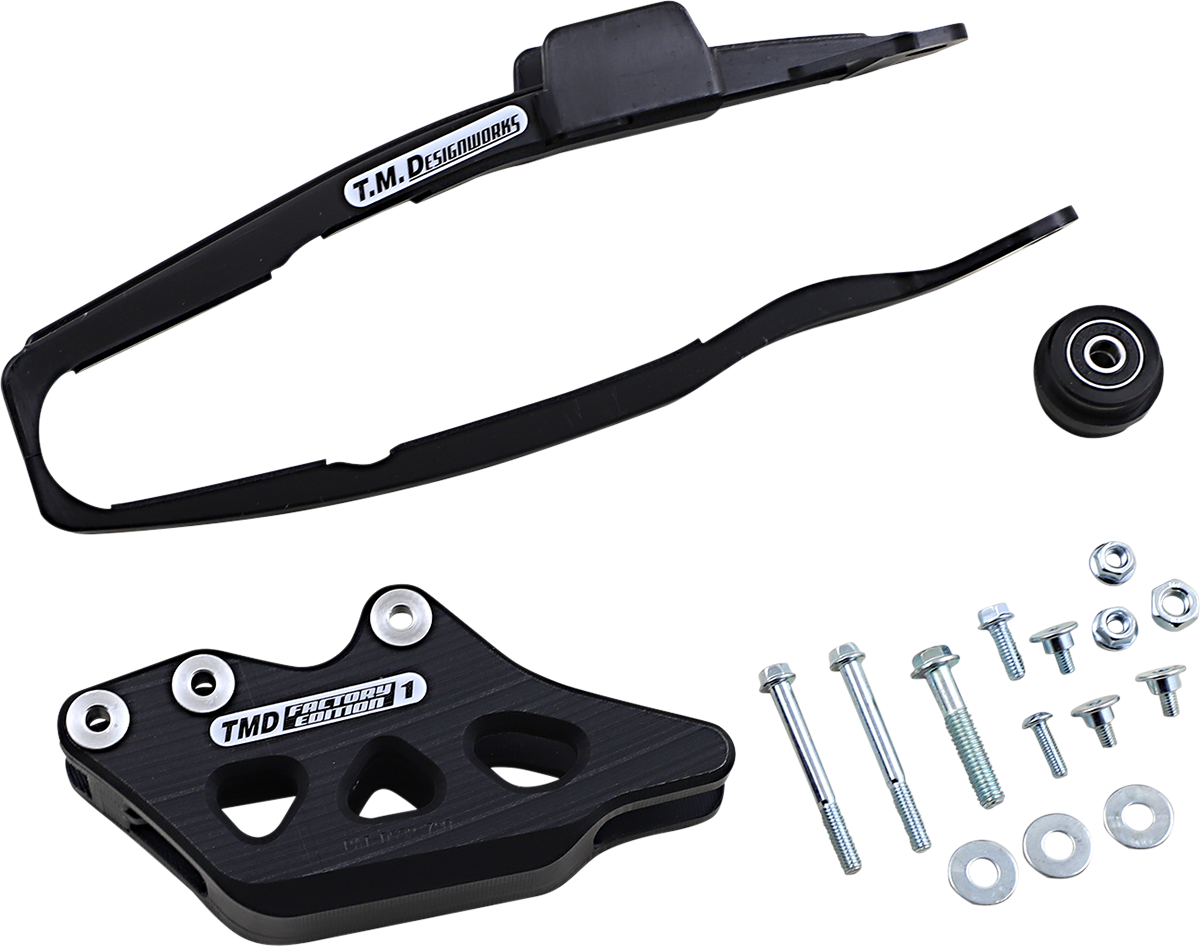 T.M. DESIGNWORKS Chain Guide/Slider - Yamaha - Black YCP-OR7-BK