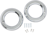 MOTOR TRIKE Accent Rings for Trax Fog Lights - Chrome MTEL-0153