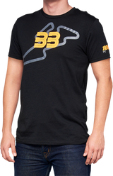 100% BB33 Track T-Shirt - Black - Small BB-32141-001-10