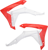 ACERBIS Radiator Shrouds - White/Red 2314371030