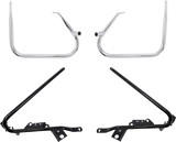 DRAG SPECIALTIES Saddlebag Support Brackets - Chrome - 09-13FLT CHRM GUARDS/BLK SUPPORTS 21058