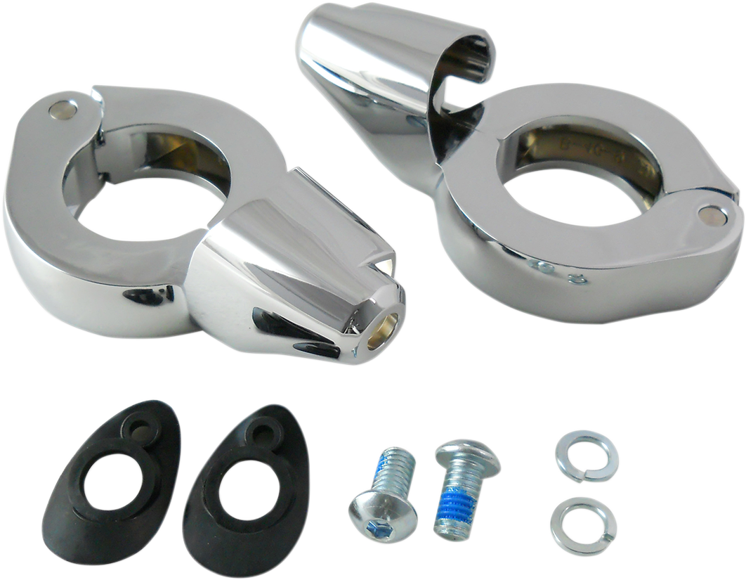 DRAG SPECIALTIES Turn Signal Mount - 39mm - Chrome 77853C