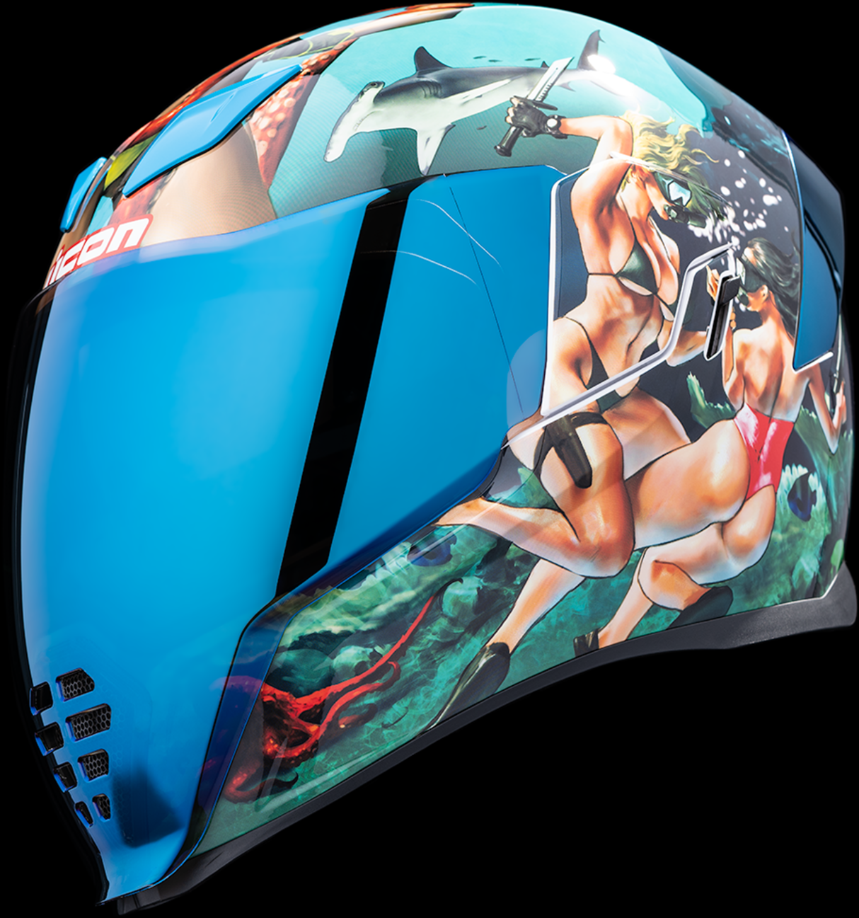 ICON Airflite™ Helmet - Pleasuredome4 - Blue - XS 0101-15000