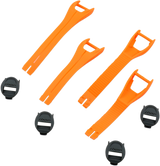 THOR Blitz XP MX Boot Straps - Orange - Size 7-9 3430-0872