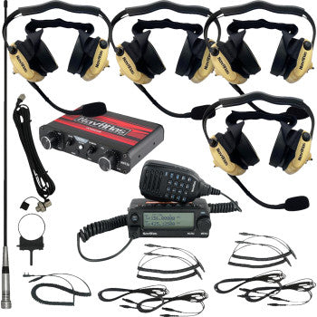 NAVATLAS Intercom/Radio and Headset Kit - 4-Seat - Beige NI2RBHBE4