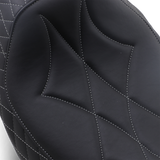 MUSTANG Revere Solo Seat - Diamond - Gray Stitched 75130GM