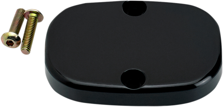 JOKER MACHINE Master Cylinder Cover - Smooth - Black - FL 08-010B