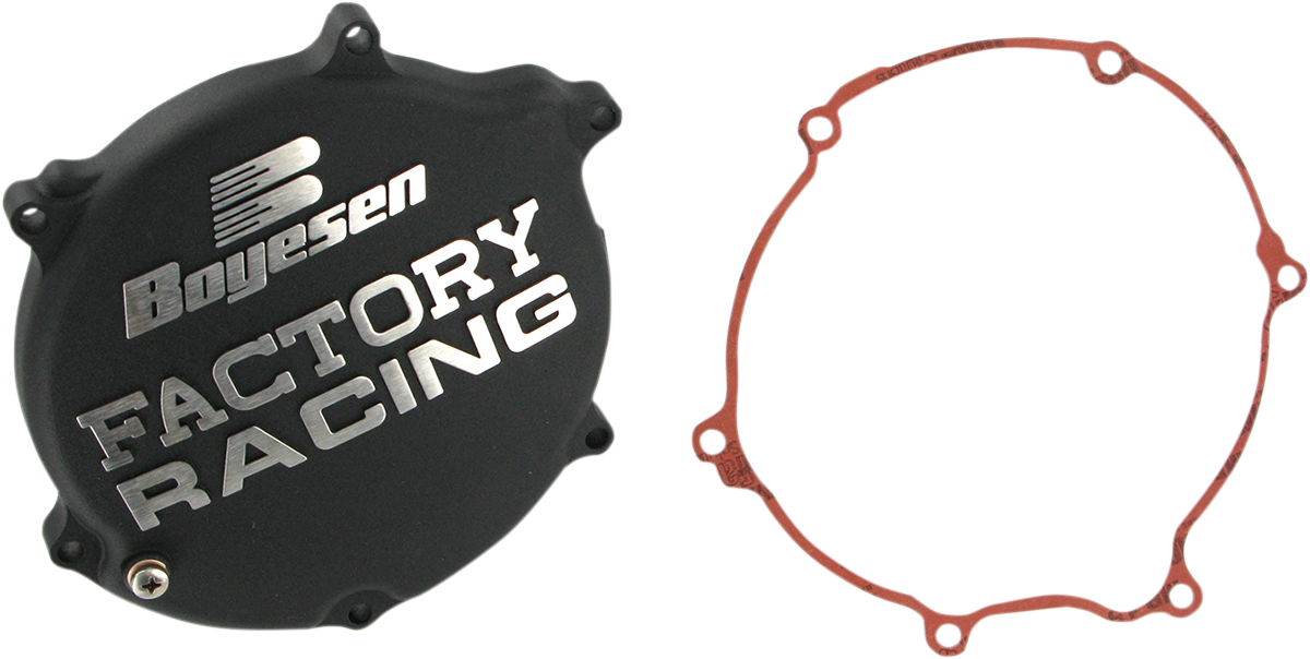 BOYESEN Clutch Cover - Black - KX125 CC-11AB