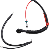 DRAG SPECIALTIES Black Battery Cable Set - '09-'13 FLH/T ACT 6-GAUGE CABLES E25-0091B-D7