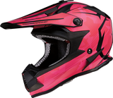 MOOSE RACING Youth F.I. Helmet - Agroid Camo - MIPS® - Pink/Red - Large 0111-1528