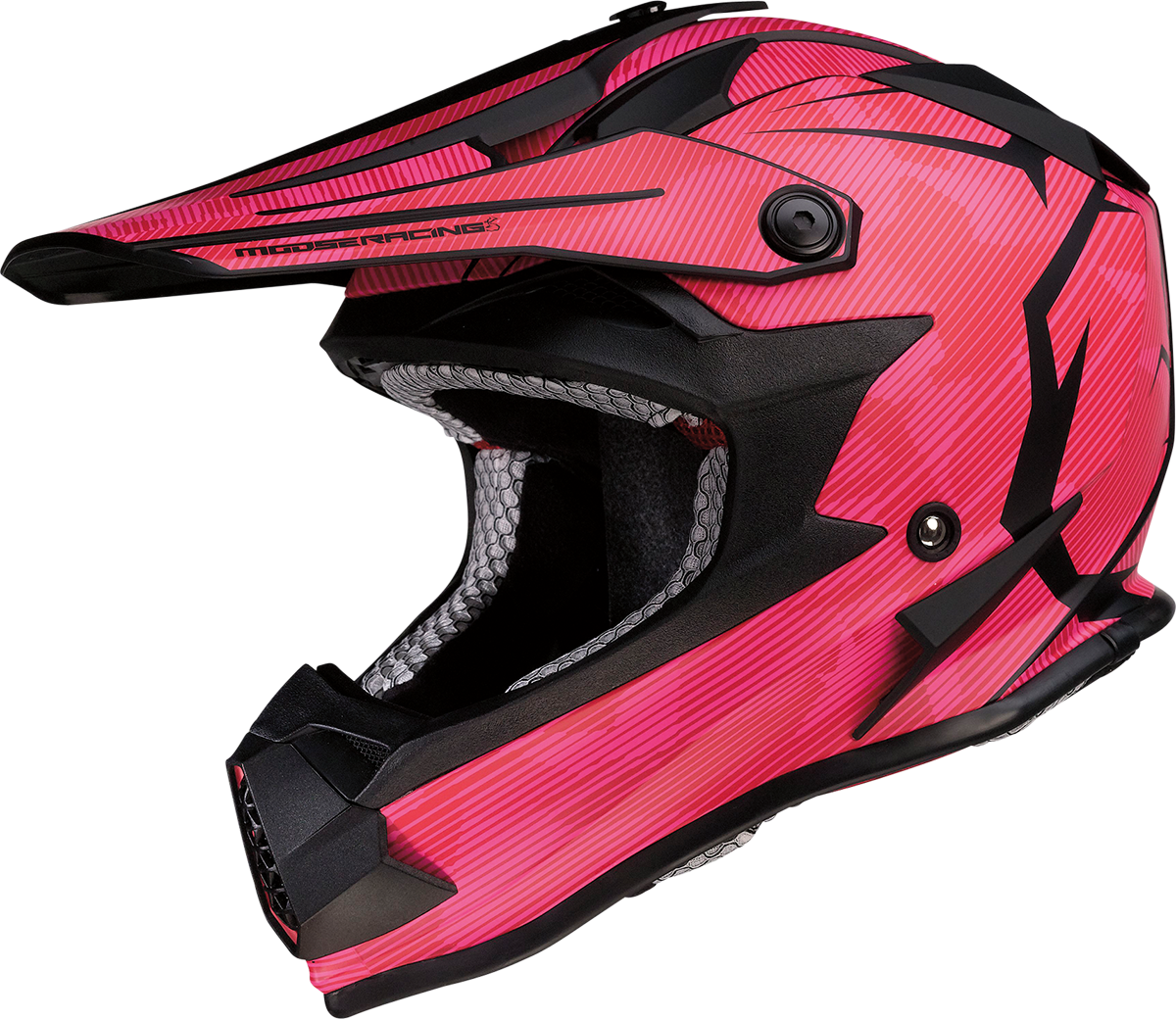 MOOSE RACING Youth F.I. Helmet - Agroid Camo - MIPS® - Pink/Red - Medium 0111-1527