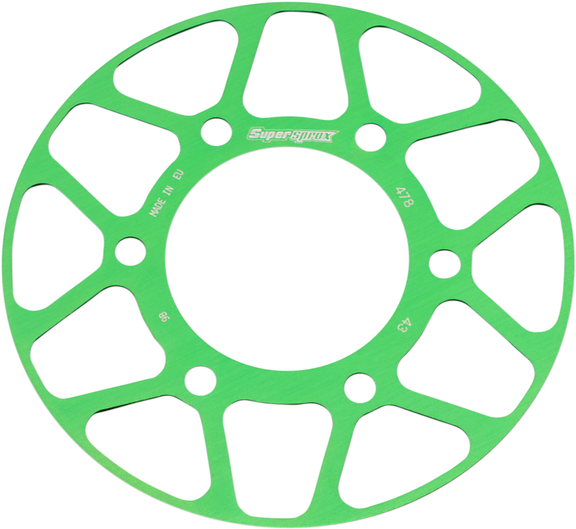 SUPERSPROX Edge Rear Sprocket Insert - Green RACD-478-43-GRN