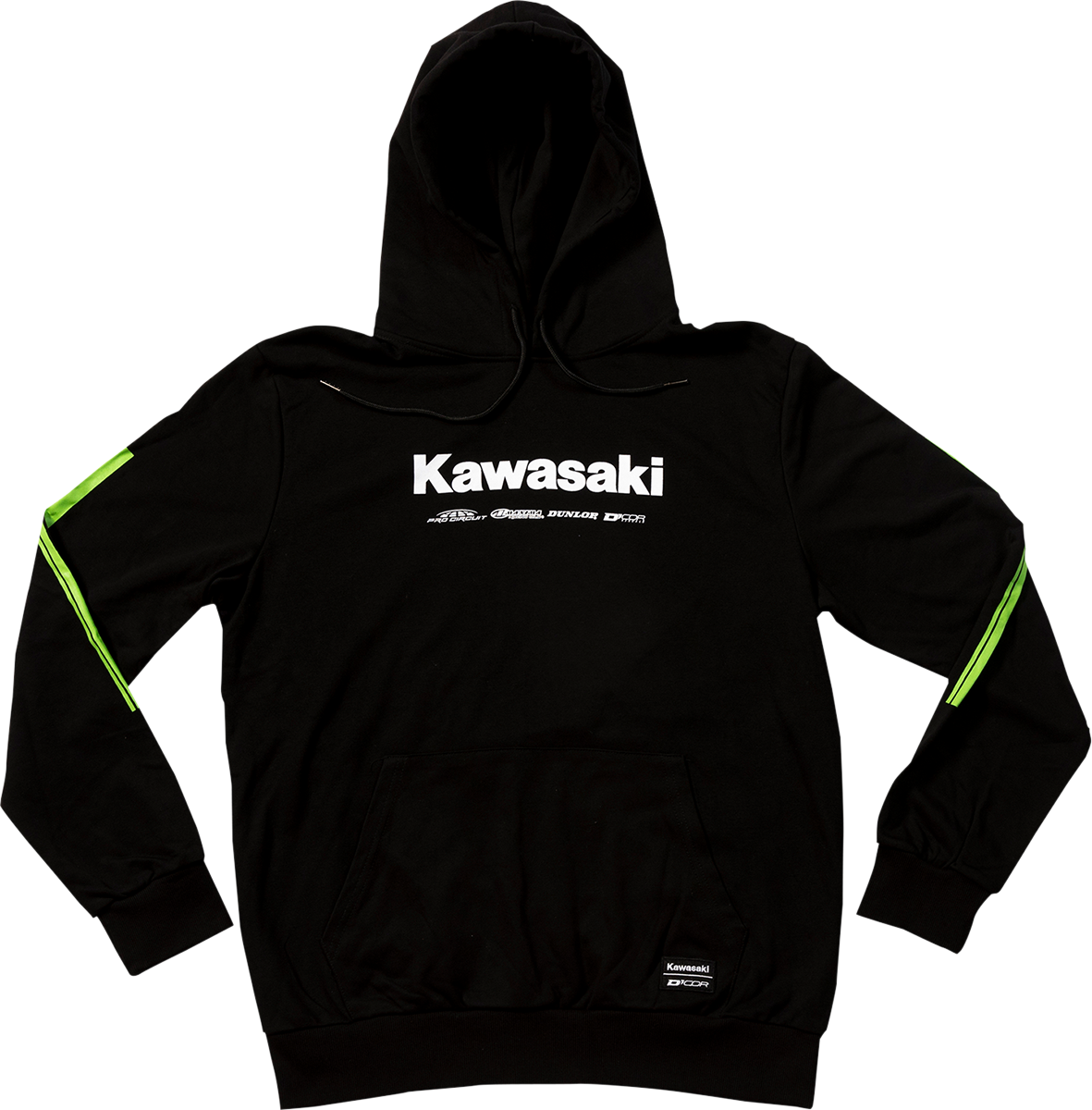 D'COR VISUALS Kawasaki Race Sweatshirt - Black - Medium 85-206-2