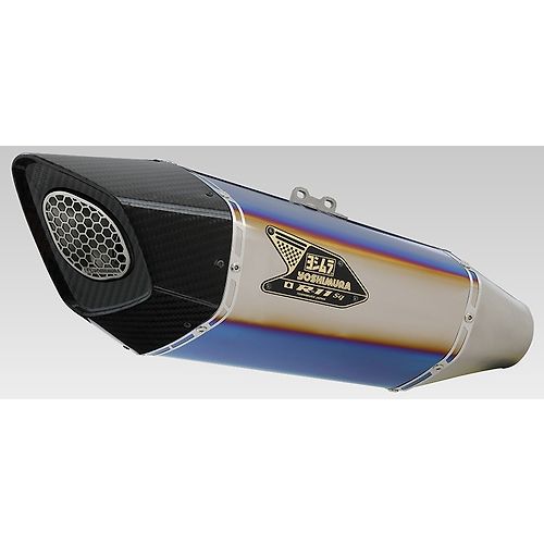 YOSHIMURA Japan Machine Bent R-11Sq R Titanium Full exhaust BLUE COVER-Cyclone Dual Exhaust 110-592-A16G0