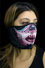 ZAN HEADGEAR Half Mask - Sugar Skull WNFM082H