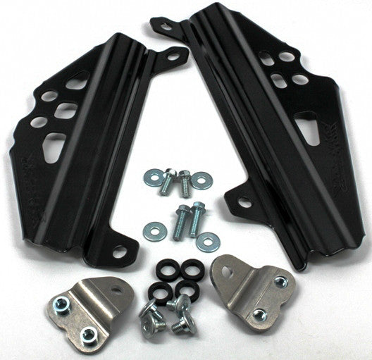 WORKS Radiator Braces-Black Rmz450 18-B496