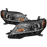 Spyder Toyota Sienna 2011-2014  Projector Headlights - DRL LED - Black PRO-YD-TSEN11-DRL-BK 5083982