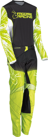 MOOSE RACING Youth Agroid Jersey - Hi-Vis/Black - Large 2912-2274